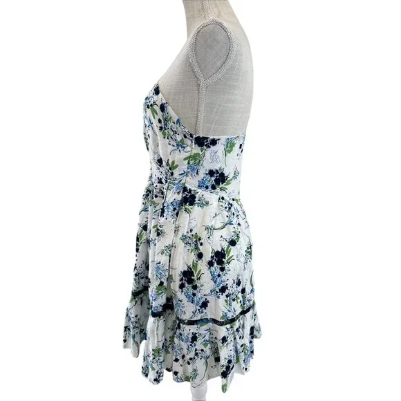 Free People One-Shoulder White Floral Dress XS - Picture 3 of 11